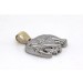 Elefantanhänger Weißgold 585 14K Diamant Antikschmuck