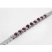 Rubin Brillant Armband Weißgold 750 18K rote Edelsteine Diamanten 