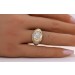 Diamantring Gelbgold 750 Weißgold 18K Diamanten 0.75ct TW VVS