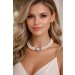 Kette japanische Akoyaperlen 7.9mm 9 Diamanten 0.45ct TW LP 