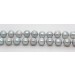 Perlenkette blaugraun 88cm japanische Akoyaperlen 8mm endlos
