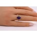 Amethystring Gold 585 14K lila Edelstein Antikschmuck