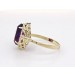 Amethystring Gold 585 14K lila Edelstein Antikschmuck