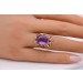 Amethystring Gold 585 14K lila Edelstein Antikschmuck