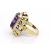 Amethystring Gold 585 14K lila Edelstein Antikschmuck