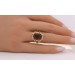 Rauchquarzring Gold 585 14K brauner Edelstein 10.9ct 