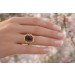Rauchquarzring Gold 585 14K brauner Edelstein 10.9ct 