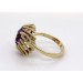 Amethystring Gold 333 8K lila Edelstein Antikschmuck