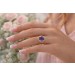 Amethystring Gold 333 8K lila Edelstein Antikschmuck