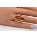 Bernsteinring Gold 333 8K gelber Edelstein Antikschmuck