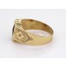 Granat Ring Gold 333 8K roter Edelstein Antikschmuck