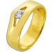 Solitärring Gold 750 18 Karat Solitär Brillant 0.15ct  