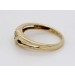 Solitärring Gelbgold 585 14 Karat Diamant 0.03ct TW VVS 