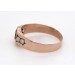 Rubin Ring Rosegold 333 8K weiß grüne Opale Antikschmuck
