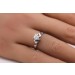 Brillantring Weißgold 750 18 Karat Diamant Antikschmuck