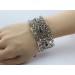 Amethyst Armband Silber 835 lila Edelsteine Antikschmuck