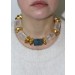 Aquamarin Bergkristallkette Jacobi 18K Gold 750 Antikschmuck 