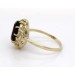 Rauchquarz Ring Gold 333 8K brauner Edelstein Antikschmuck