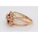 Rubin Ring Rosegold 585 14K Zirkonia Antikschmuck