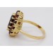 Granat Ring Gelbgold 333 8K Böhmische rote Edelsteine 4.62ct.