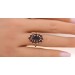 Granat Ring Gelbgold 333 8K Böhmische rote Edelsteine 4.62ct.