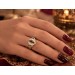 Rubin Ring Gold 585 14K Saphire Smaragde Brillanten Antikschmuck