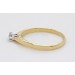 Solitärring Gelbgold 585 14 Karat Diamant 0.10ct TW SI