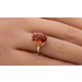 Citrin Ring Gold 750 18K orange cognac Edelstein 7ct 