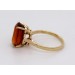 Citrin Ring Gold 750 18K orange cognac Edelstein 7ct 