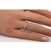 Solitärring Weißgold 585 14 Karat Diamant 0.12ct TW Lupenrein