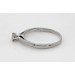 Solitärring Weißgold 585 14 Karat Diamant 0.12ct TW Lupenrein