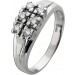 Diamantring Weißgold 585 14 Karat 6 Brillanten 0.45ct Lupenrein