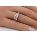 Diamantring Weißgold 585 14 Karat 6 Brillanten 0.45ct Lupenrein