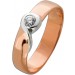 Solitärring Rosegold 585 Brillant 0.15ct Lupenrein Verlobungsring  