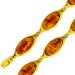 Bernstein Armband Gold 333 8K braune Edelsteine Antikschmuck