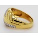 Brillant Ring Gelbgold Weißgold 750 18K Diamanten 0.44ct Yin Yang