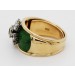 Saphir Ring Gold 750 18K  Brillanten Emaille Antikschmuck