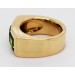 Peridot Ring Gold 750 18K grüne Edelsteine Antikschmuck