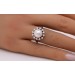 Perlring Weißgold 585 14K Akoyaerle Brillanten Antikschmuck