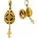Faberge Medaillon Victor Mayer Gold 750 18K Brillanten Antikschmuck