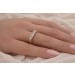 Memoire Ring Gold 585 Weißgold 14K Diamanten Antikschmuck