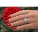 Brillant Ring Weissgold 750 18K Diamanten 0.75ct Kleinfingerring