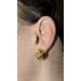 Brillant Kugel Ohrstecker Clips Gold 750 18k Brillanten 