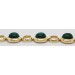 Malachit Armband Gold 585 14k grüne Edelsteine 45ct