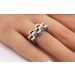 Designerring 585 14k Gelbgold Weißgold Diamanten 0.32ct. Traumunikat