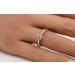Solitärring Verlobungsring Gold 585 14K Brillant Champagner 0.44ct.