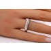 Memoire Ring Set Weißgold 750 585 14K Brillanten 0.5ct Karneol Achat