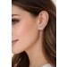 Diamantohrstecker Weißgold 585 14K Diamanten Antikschmuck 