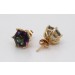 Topas Ohrstecker Gold 585 14k grün Edelsteine 5.8ct