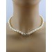Akoyaperlen Collier 46cm Gold 585 Diamant 0.01ct Perlen